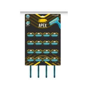 Afeitadora Apex KAOS 2 hojillas 3Pack - Caja: 12 Ristras x24 unid.