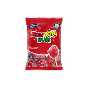Chupeta Rojo Fresa Bon Bon Bum - 15 x 24 (456Gr)