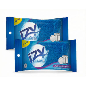 Esponja IZY Clean Doble Uso Anti-Rayas - Caja: 12 Display x24 unid.